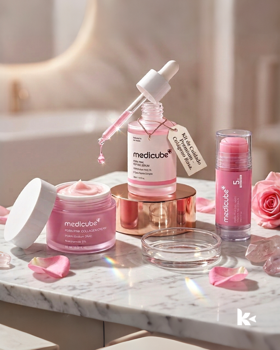 MEDICUBE Kit PDRN Pink Collagen (Sérum + Crema + Stick)